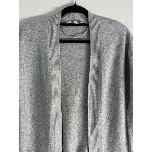 Uniqlo Women's Gray‎ Open Front Knit Casual Cardigan Wool/Cashmere Blend Size L - Picture 2 of 7